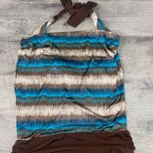 Halter top brown